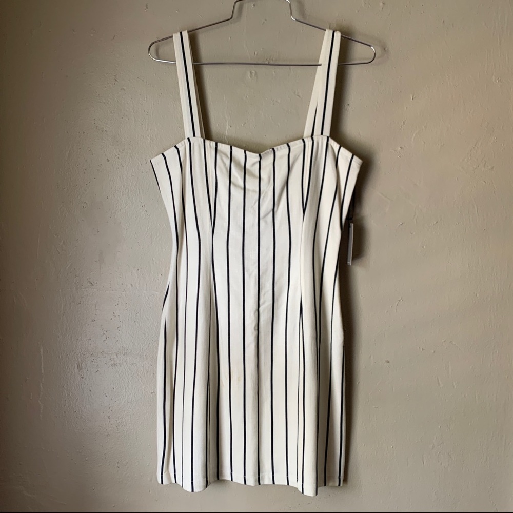 NWT Lovers + Friends striped lace up dress - S